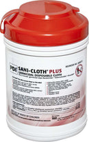 Sani Cloth Plus Surface Disinfectant Wipes - Germicidal Cloth Disposable - 160 Count Canister
