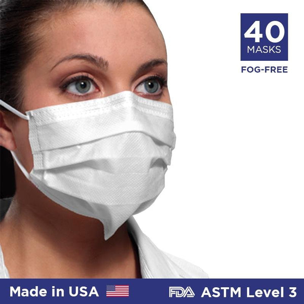 Crosstex Fog Free Mask ASTM Level 3 Ultra Sensitive SecureFit