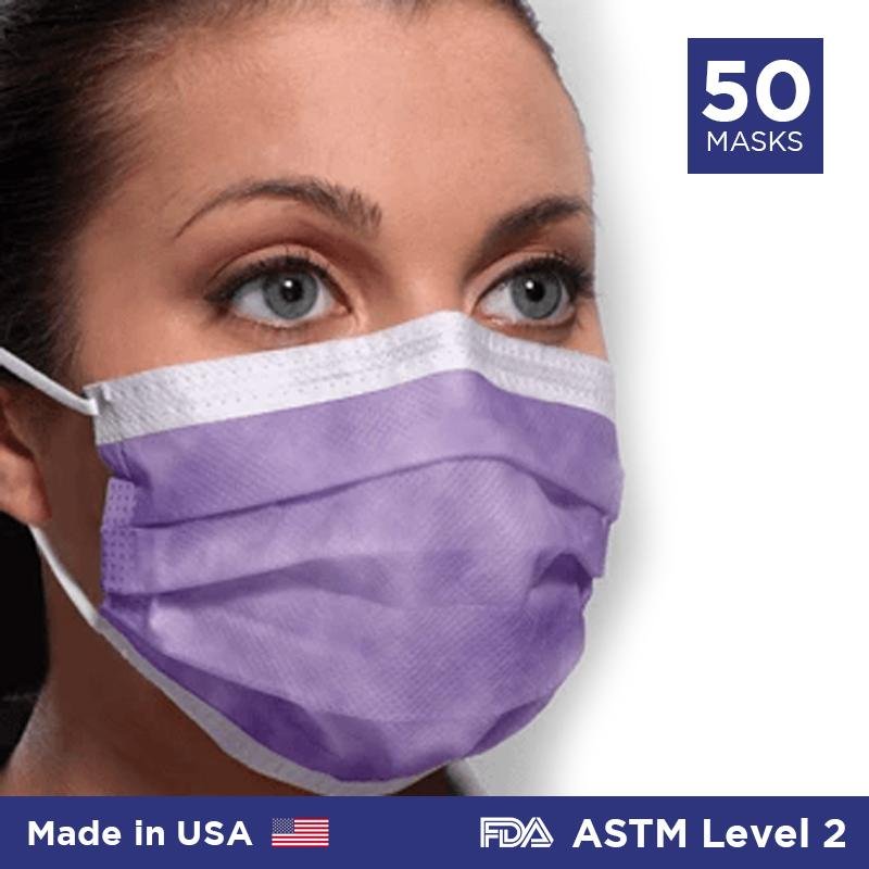 Crosstex Level 2 Procedural Earloop Masks (Made in USA) - 50/box - Primo Dental Products