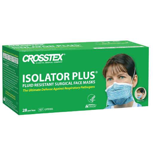 Crosstex N95 Isolator Plus Surgical Respirator - 28/box - Primo Dental Products