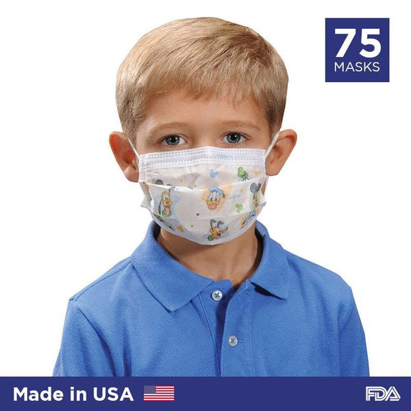 Disney Disposable Face Mask For Children By Halyard Health (Made in USA) - 75/box - Primo Dental Products