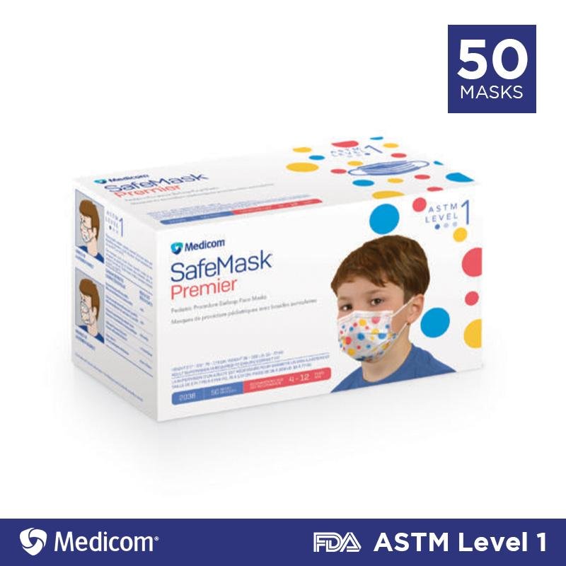Medicom Children's Disposable Face Mask - 50/box - Primo Dental Products
