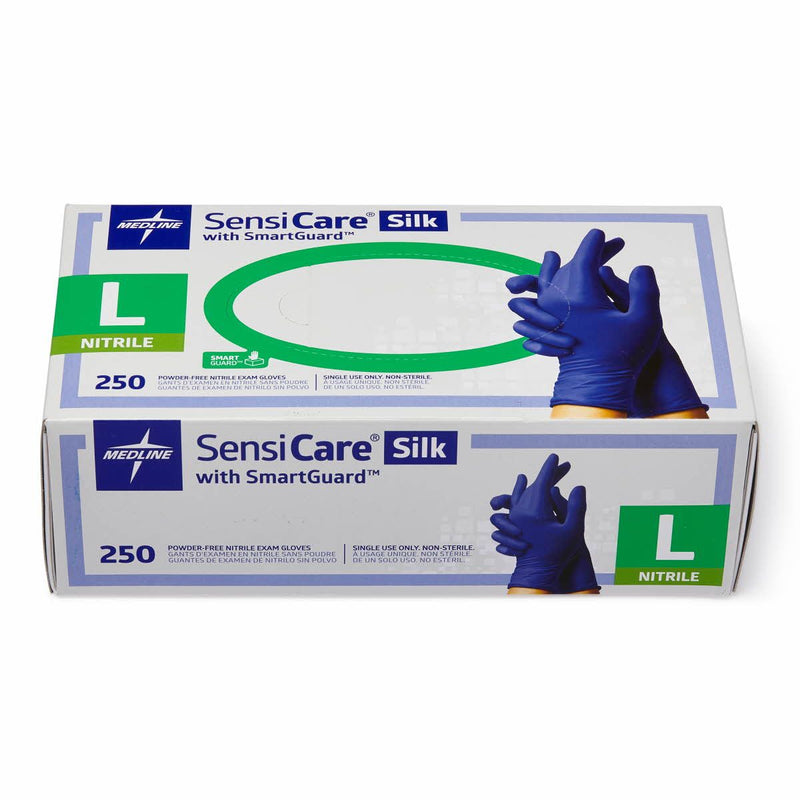 Medline SensiCare Silk Nitrile Exam Gloves (250/box) - Primo Dental Products