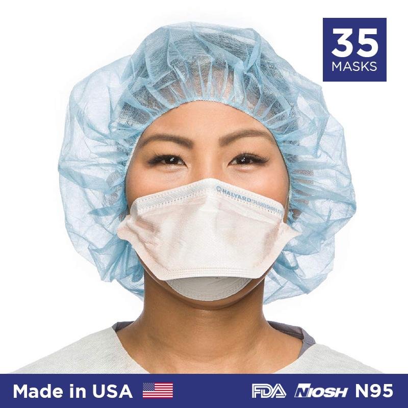 N95 Duckbill Mask Fluidshield (Halyard Health) Particulate Respirator (Made in USA) - 35/box - Primo Dental Products