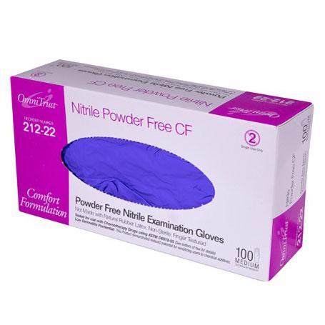 OmniTrust Nitrile Powder Free Examination Glove (100/box) - Primo Dental Products