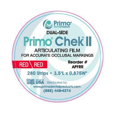Primo Paper Primo Chek ll™ Articulating Paper Film – Primo Dental Products