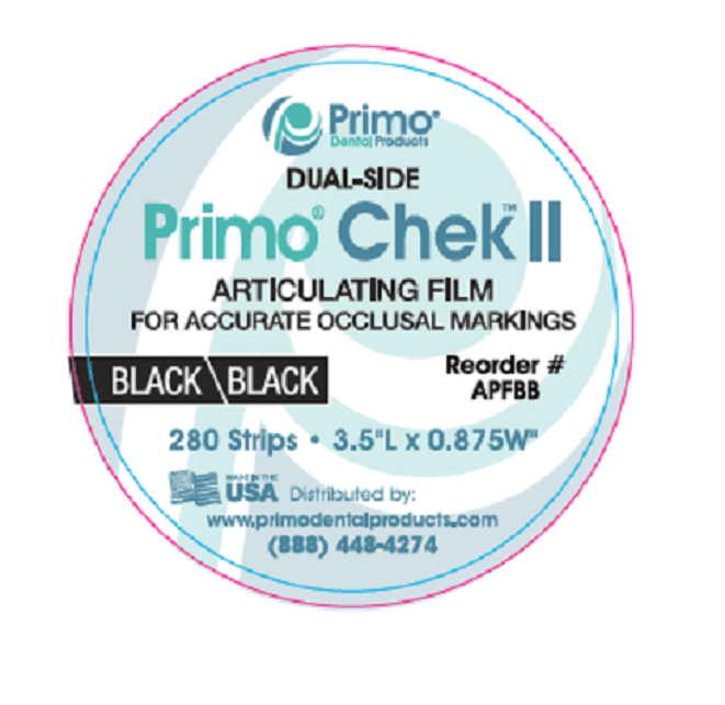 Primo Paper Primo Chek ll™ Articulating Paper Film – Primo Dental Products