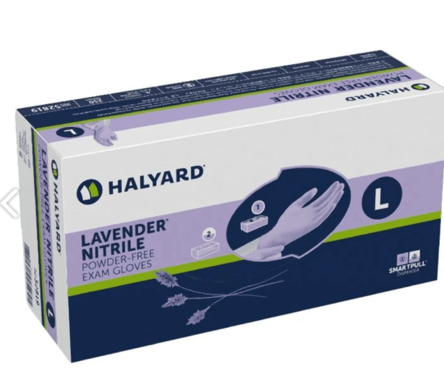Safeskin Powder Free Lavender Nitrile Gloves 250 box